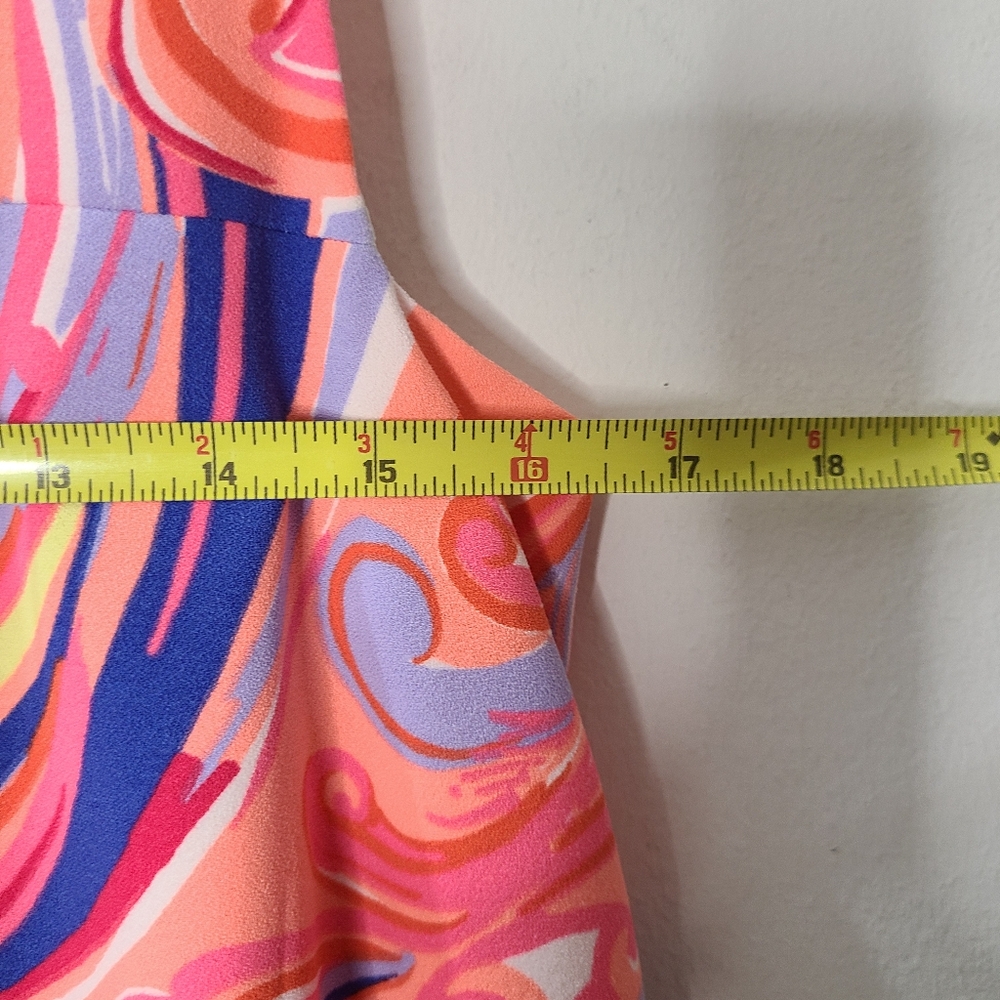 Lilly Pulitzer Mimi Embellished Trapese Dress in Multi Reef Retreat Print Sz S - Picture 12 of 14